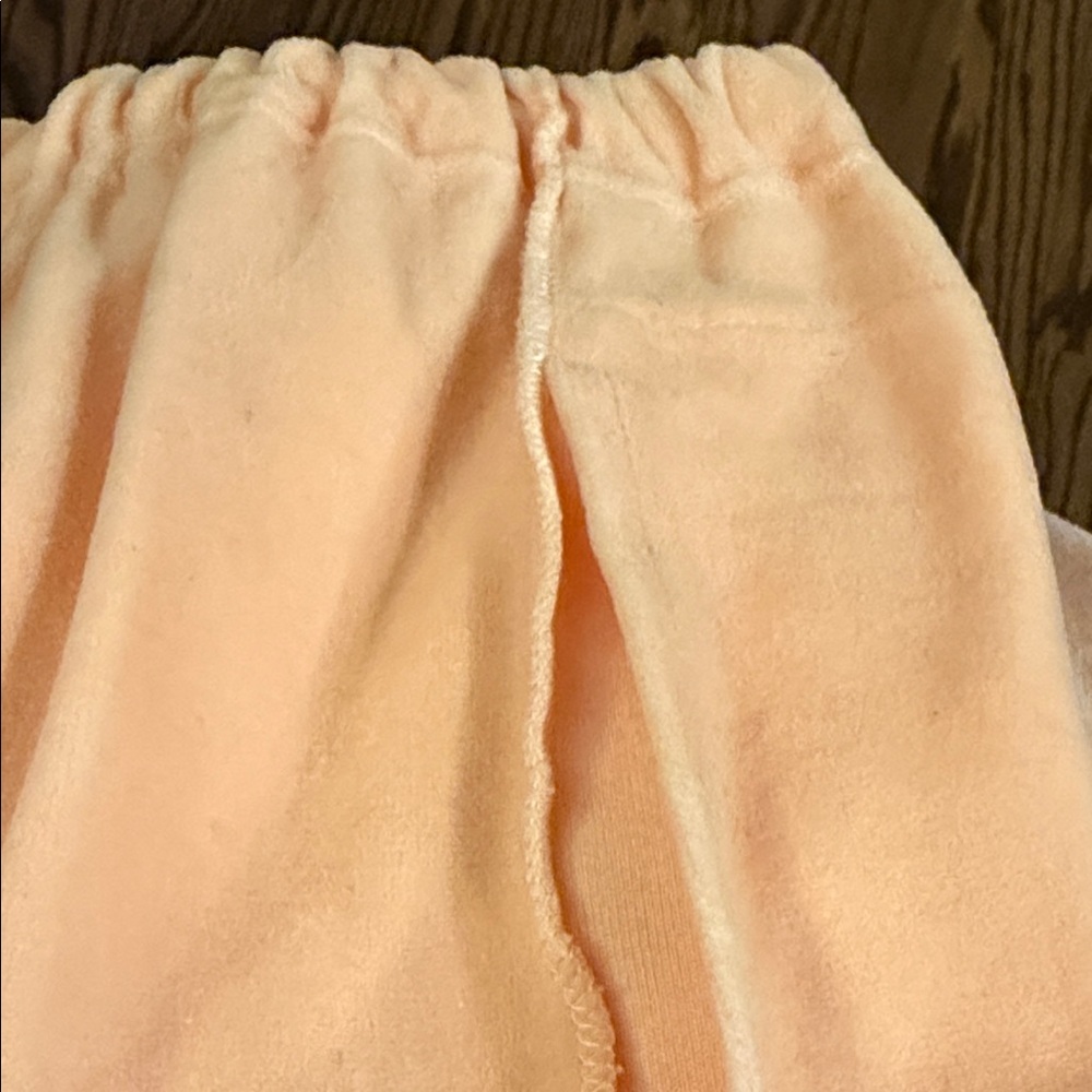 Sonia Rykiel Peach Velour Women's Cardigan and Wide-Pants Set - Picture 11 of 12